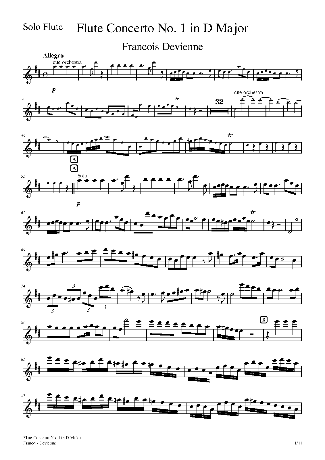 Flute Concerto No.1 in D major (Devienne, François) IMSLP