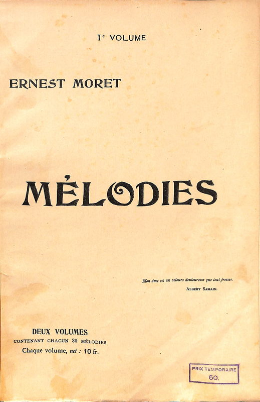 20 Mélodies - 1er volume
