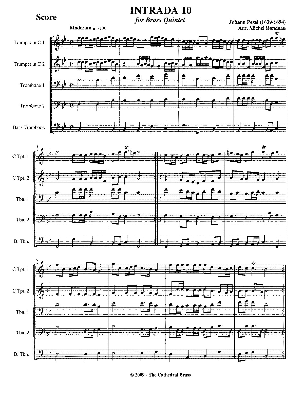 Intrada, WP 6.10 (Pezel, Johann Christoph) - IMSLP