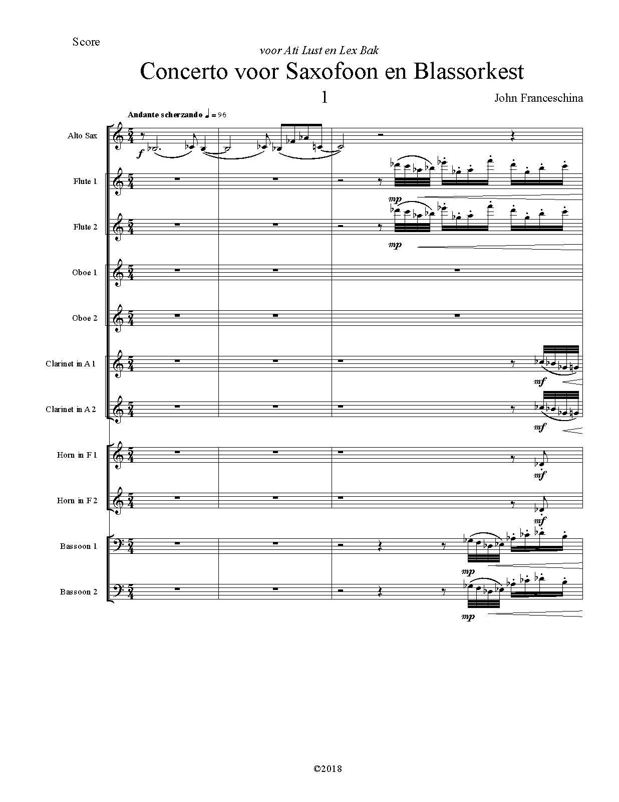 Concerto for Saxophone and Wind Orchestra (Franceschina, John Charles) IMSLP