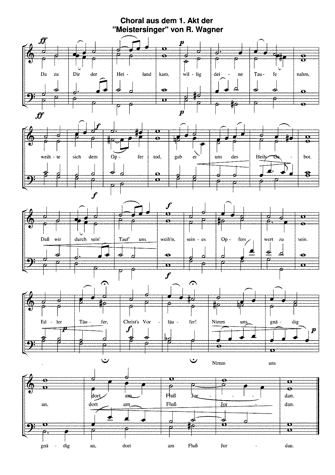 Die Meistersinger Von Nürnberg, Wwv 96 (wagner, Richard) - Imslp: Free 