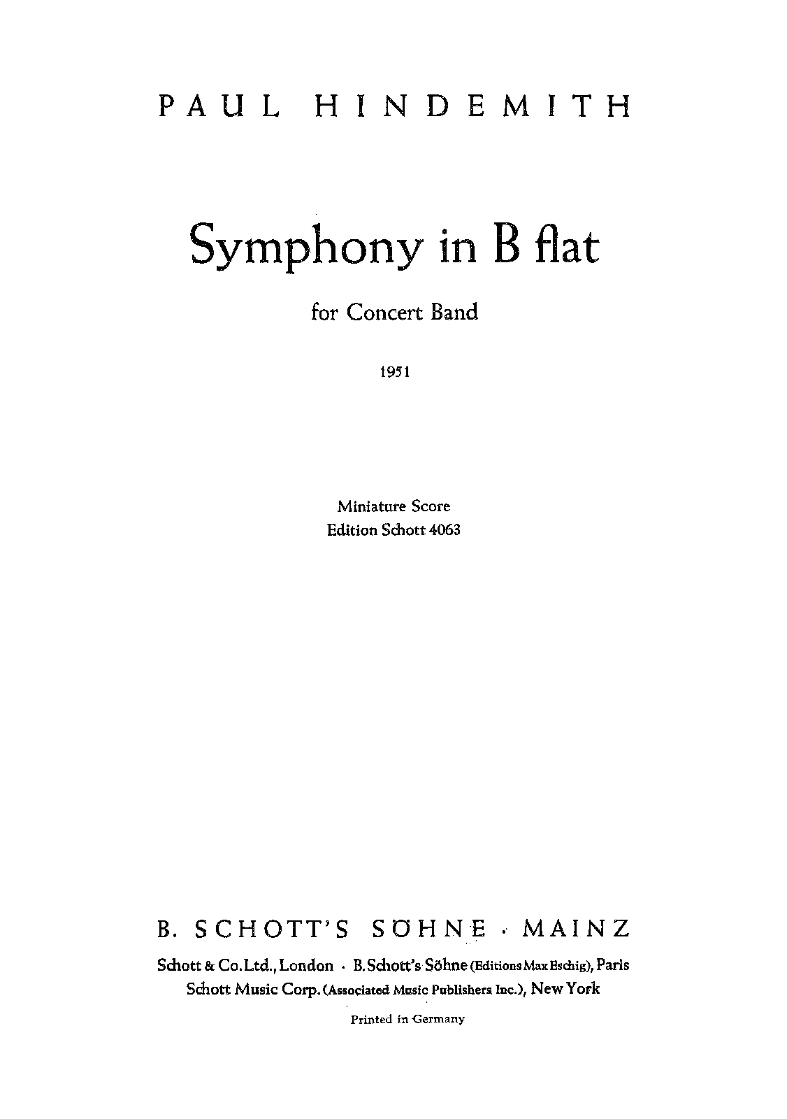 Symphony in B-flat