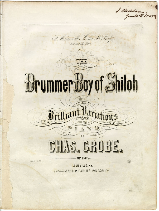 The Drummer Boy of Shiloh, Op.1512 (Grobe, Charles) IMSLP