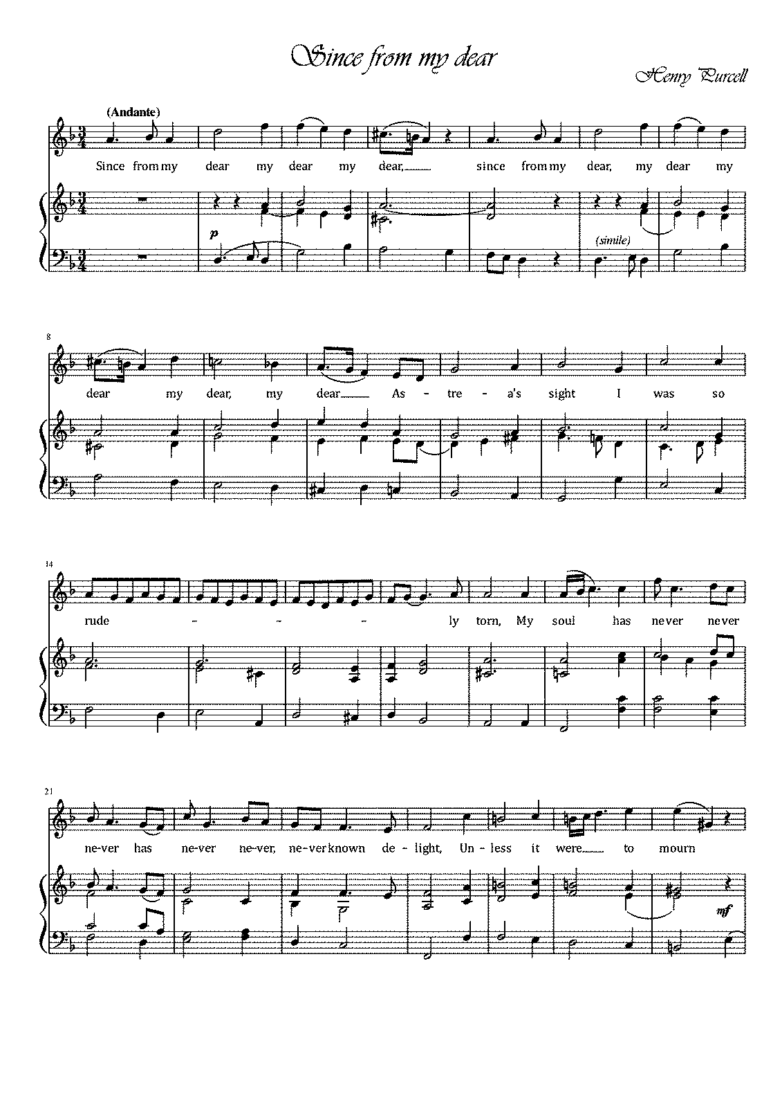Dioclesian, Z.627 (Purcell, Henry) - IMSLP: Free Sheet Music PDF Download