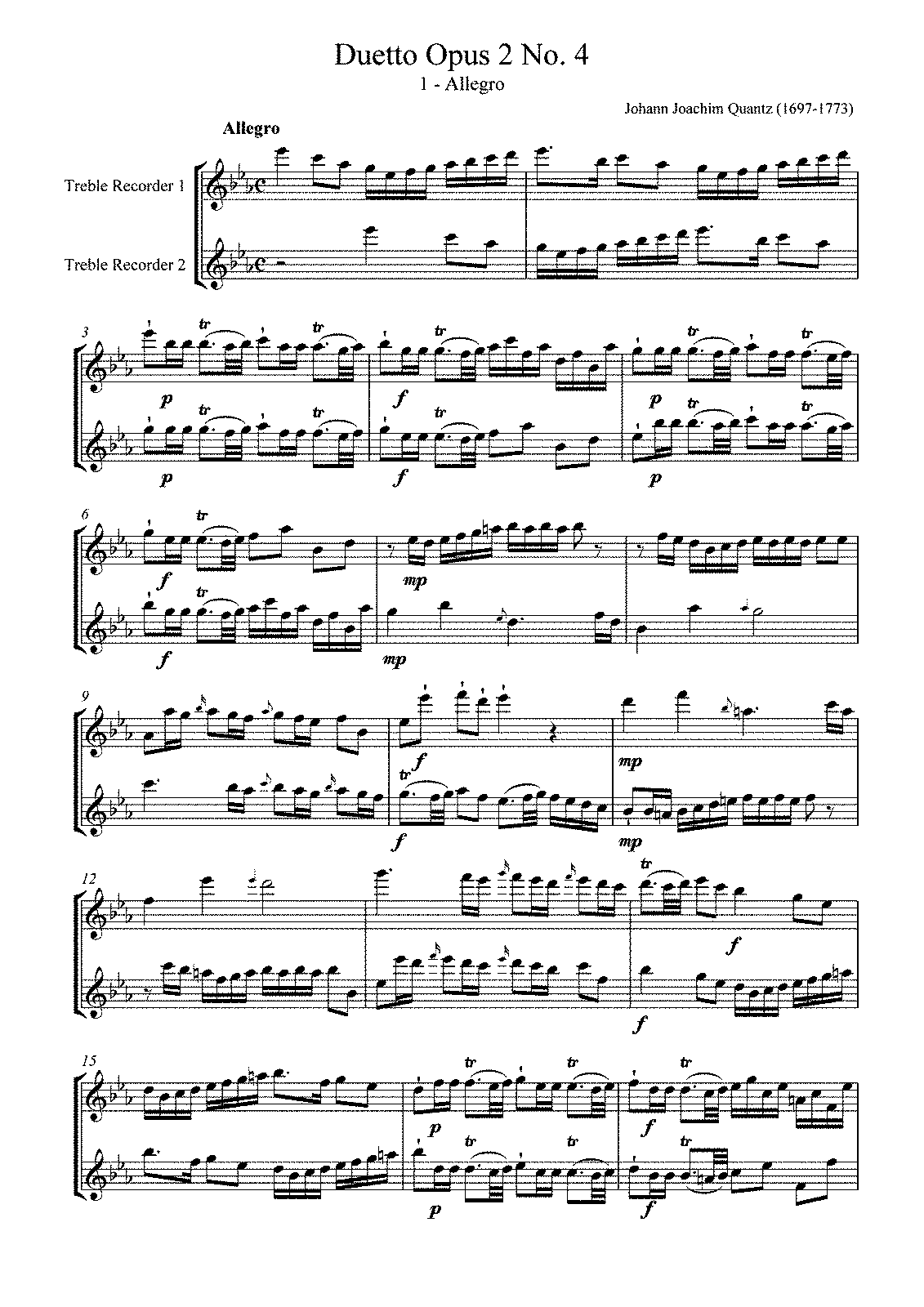 6 Duets for 2 Flutes, QV 3:2 (Quantz, Johann Joachim) - IMSLP