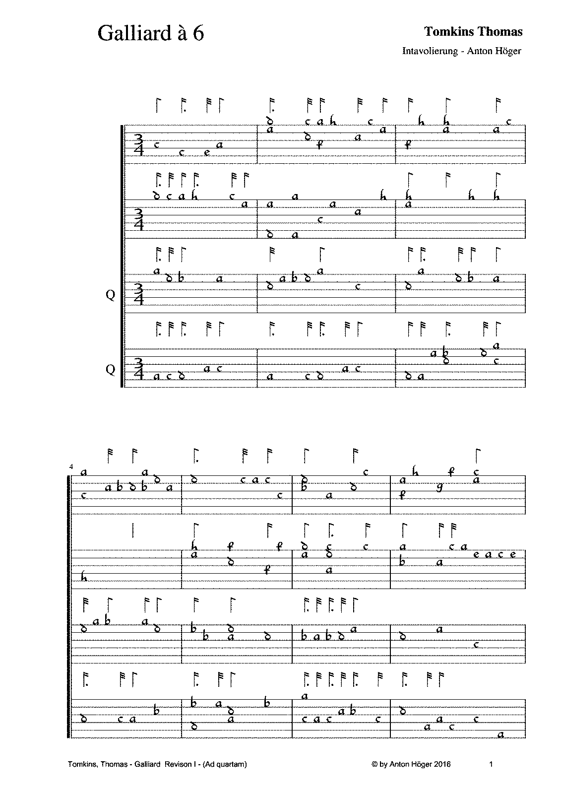 Galliard à 6 (Tomkins, Thomas) - IMSLP