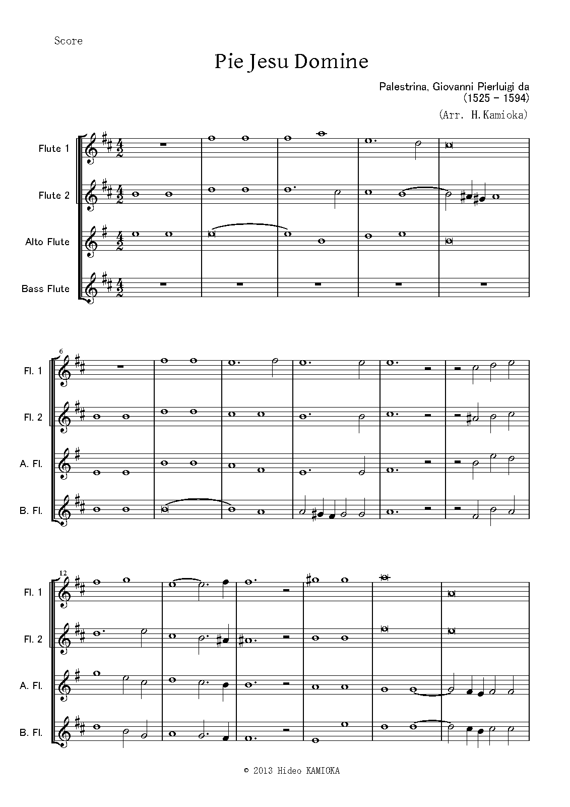 Pie Jesu Domine (Palestrina, Giovanni Pierluigi da) IMSLP