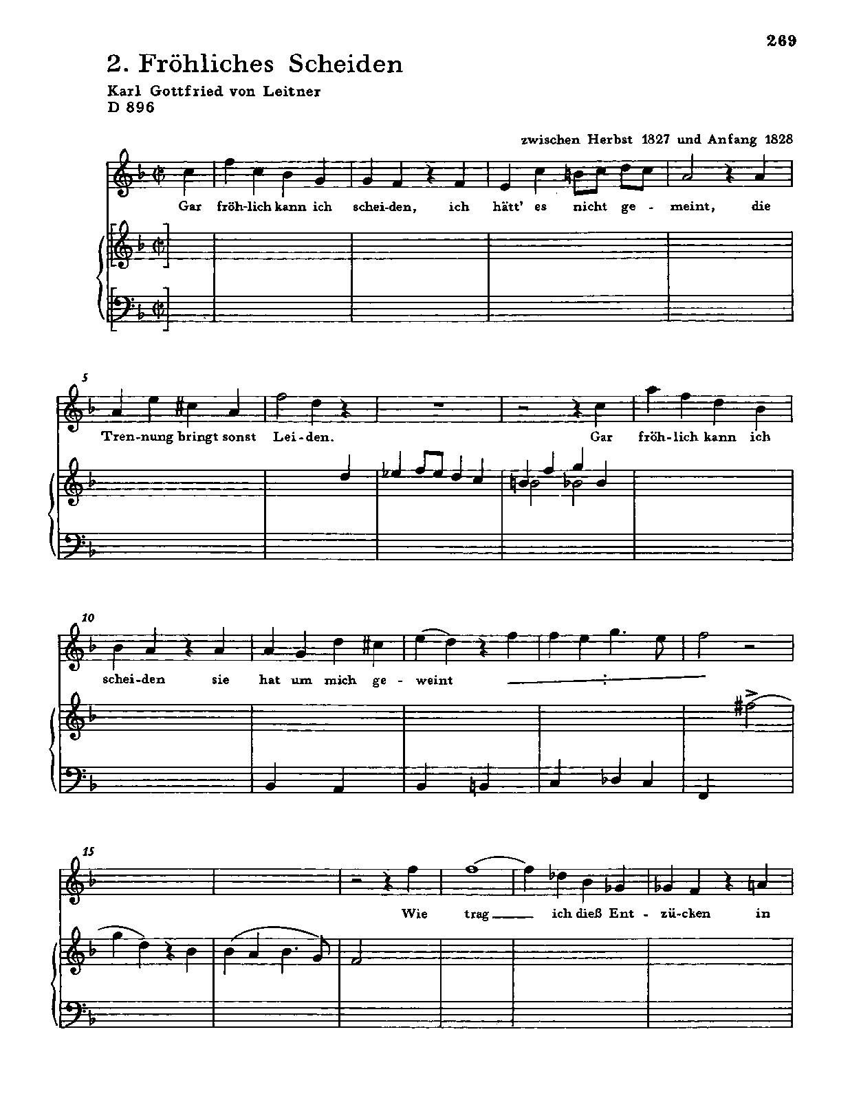 Fröhliches Scheiden