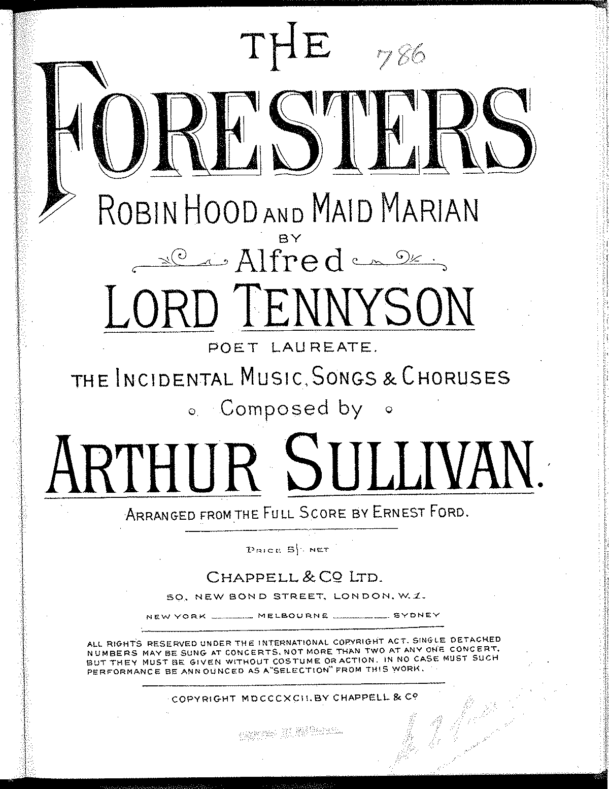 The Foresters (Sullivan, Arthur) - IMSLP