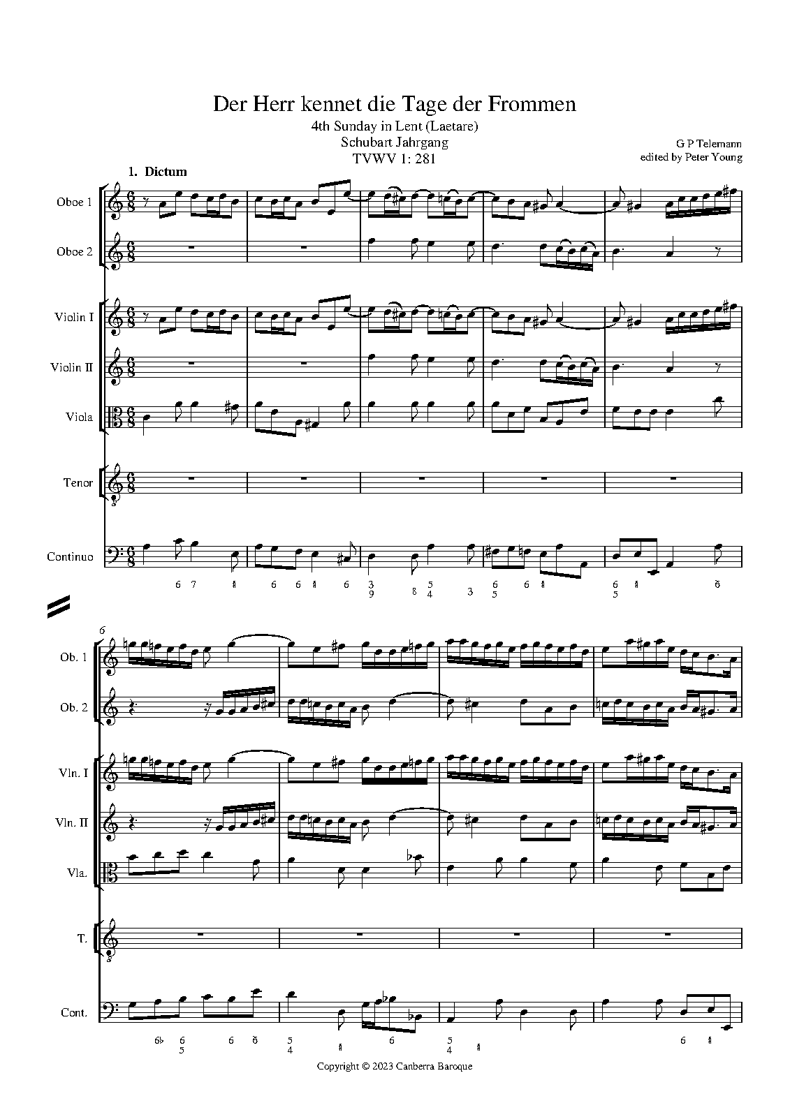 Der Herr kennet die Tage der Frommen