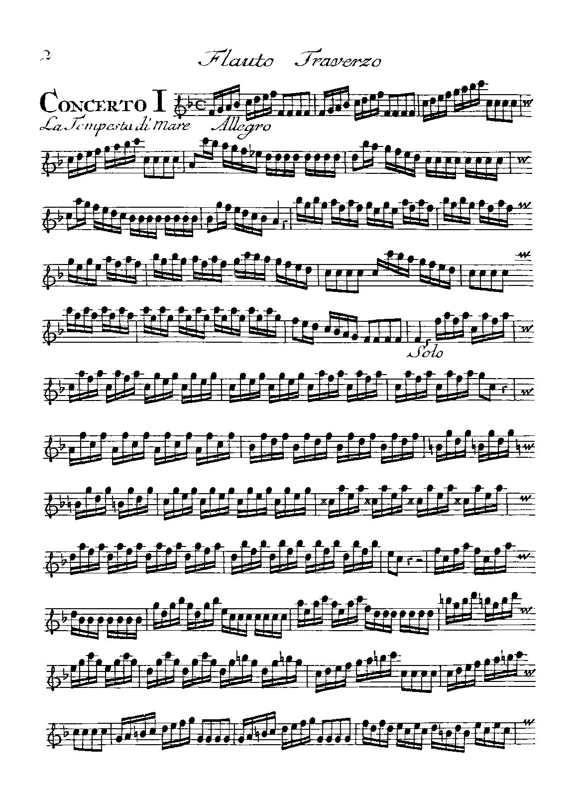 Flute Concerto in F major, RV 433 (Vivaldi, Antonio) IMSLP Free Sheet Music PDF Download