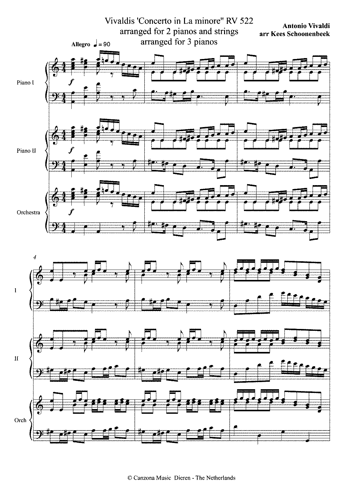 vivaldi concerto for 2 violins in a minor