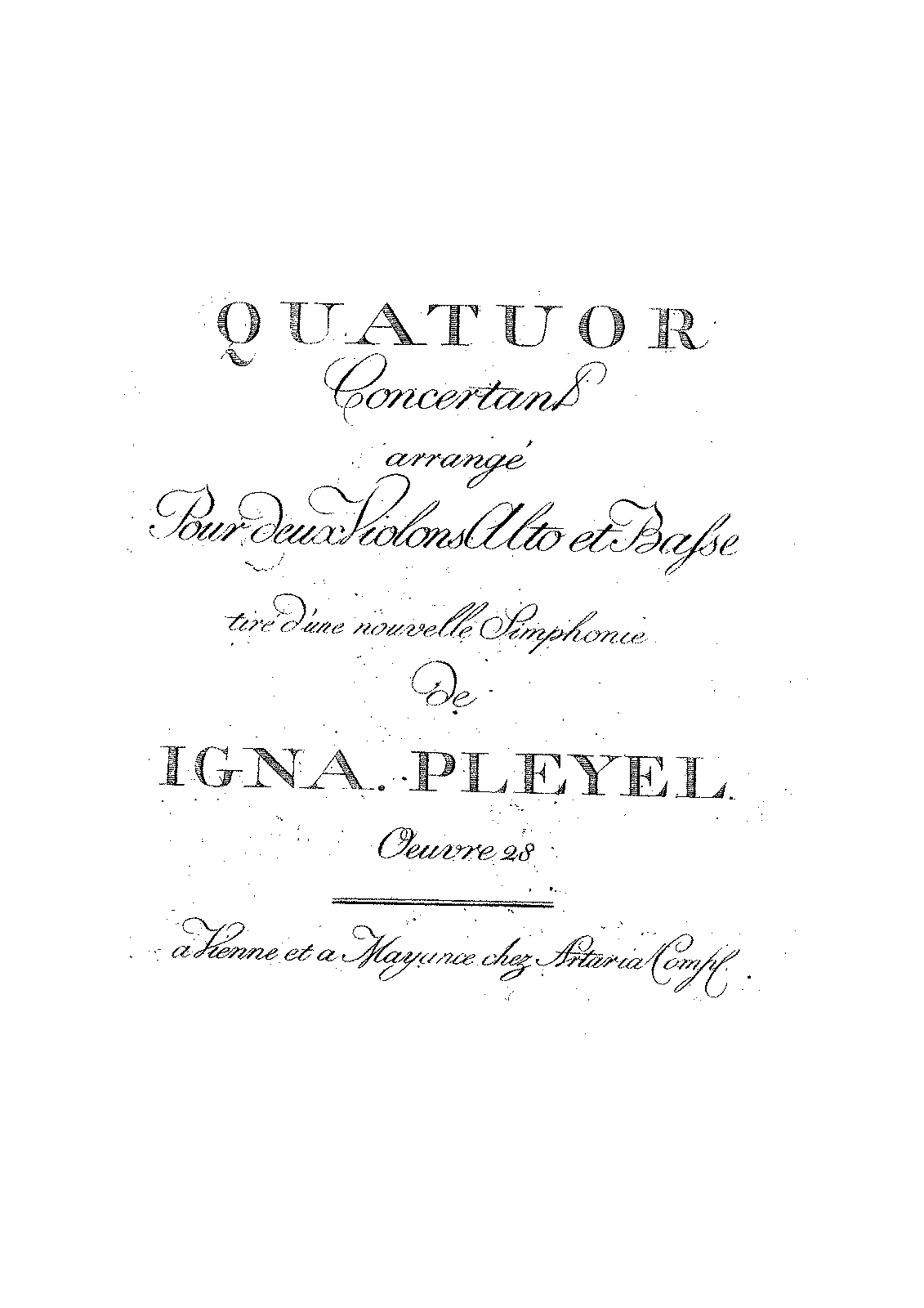 Symphonie Concertante In B-flat Major, B.112 (Pleyel, Ignaz) - IMSLP ...