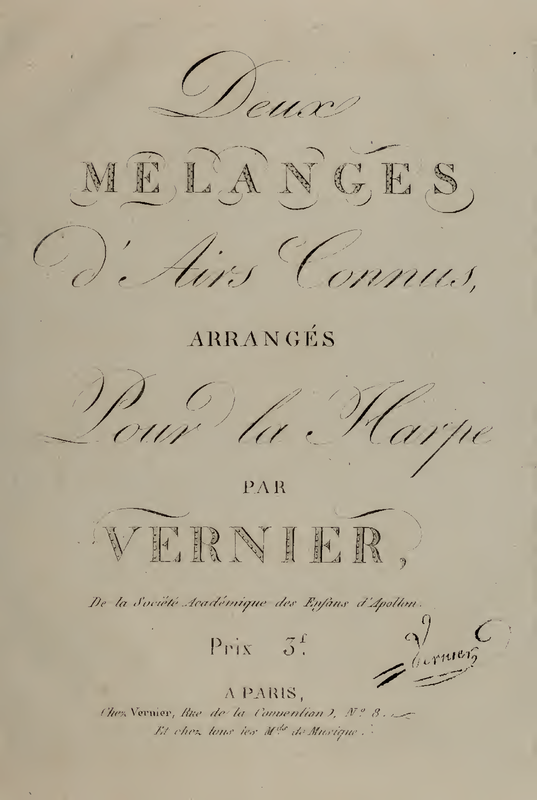 2 Mélanges d'airs connus (Vernier, Jean Aimé) IMSLP