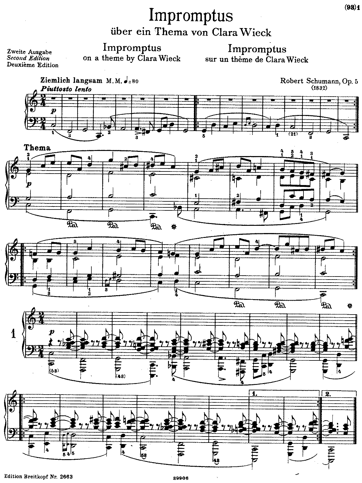 Impromptus, Op.5 (Schumann, Robert) - IMSLP: Free Sheet Music PDF Download