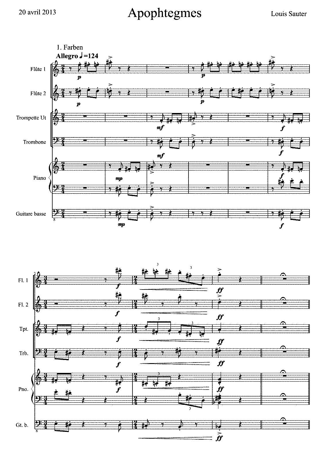 Apophtegmes (Sauter, Louis) - IMSLP