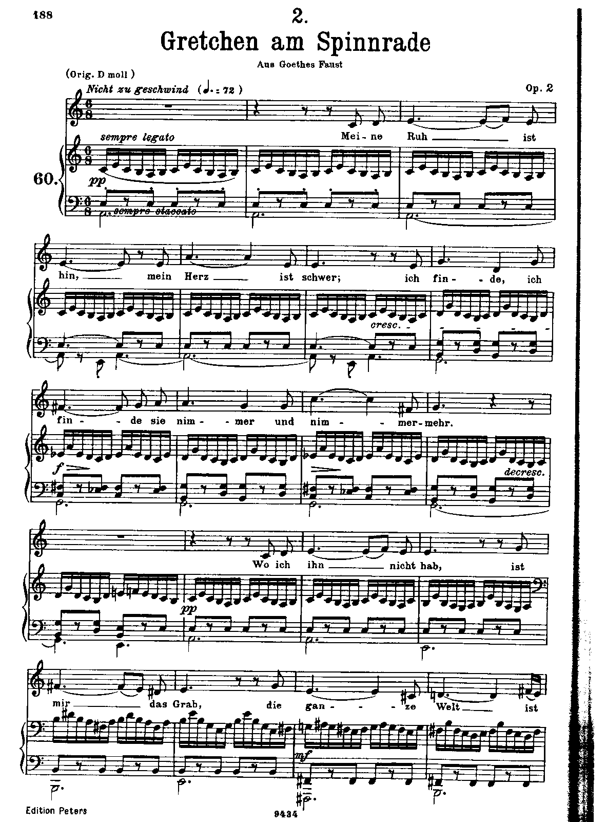 Gretchen am Spinnrade, D.118 (Schubert, Franz) - IMSLP: Free Sheet ...