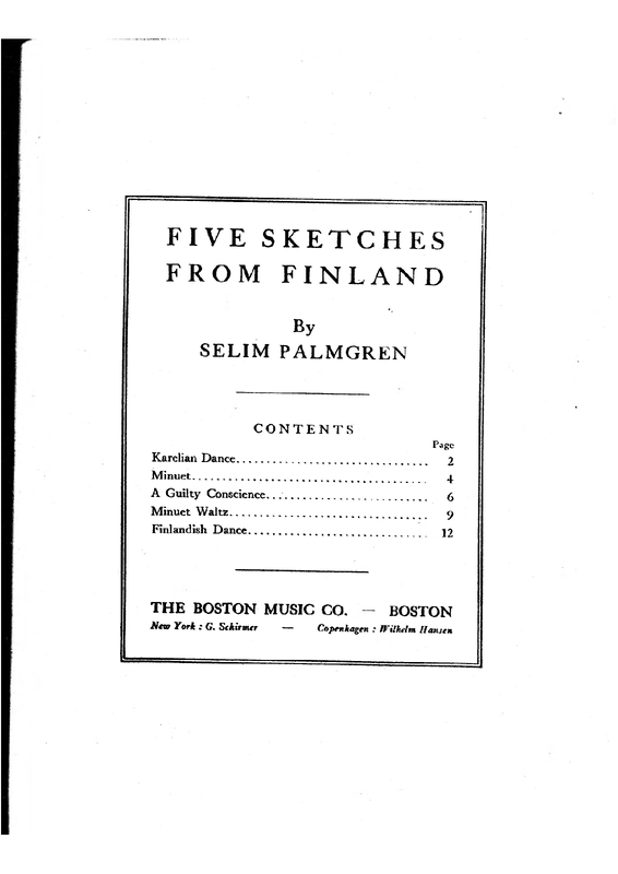 Finnish Rhythms, Op.31 (Palmgren, Selim) IMSLP