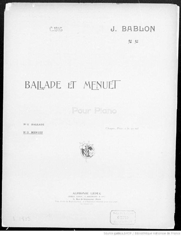 File:PMLP817053-Bablon-Ballade et menuet pour piano. N° 2, Menuet.pdf