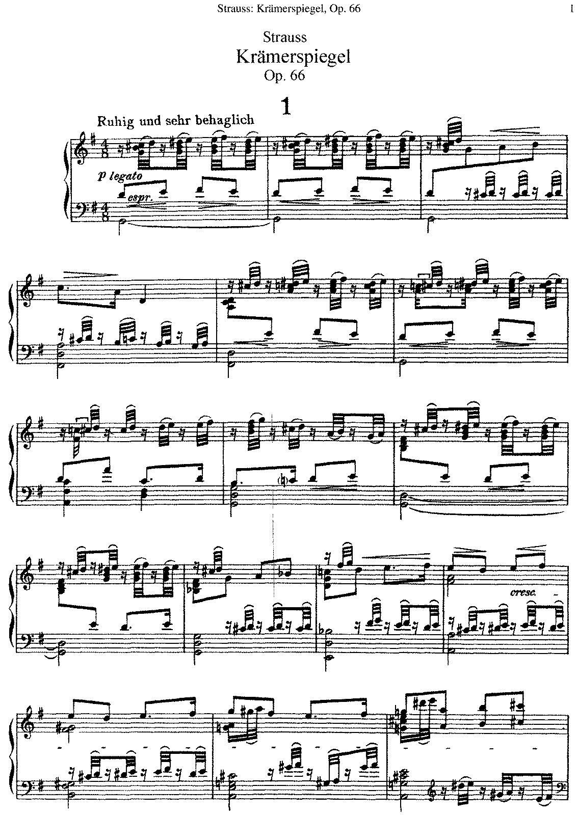 Krämerspiegel, Op.66 (Strauss, Richard) - IMSLP