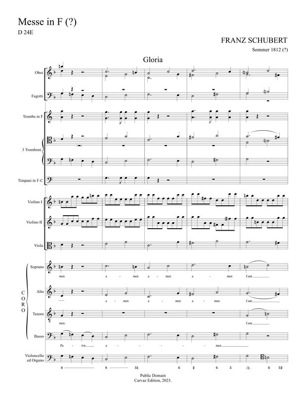 Mass in F major, D.24e