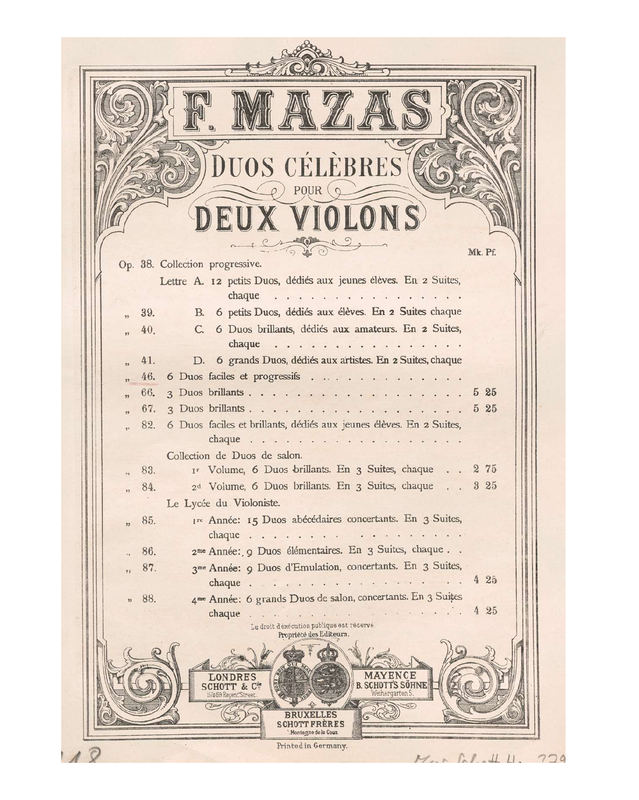 6 duos faciles et progressifs