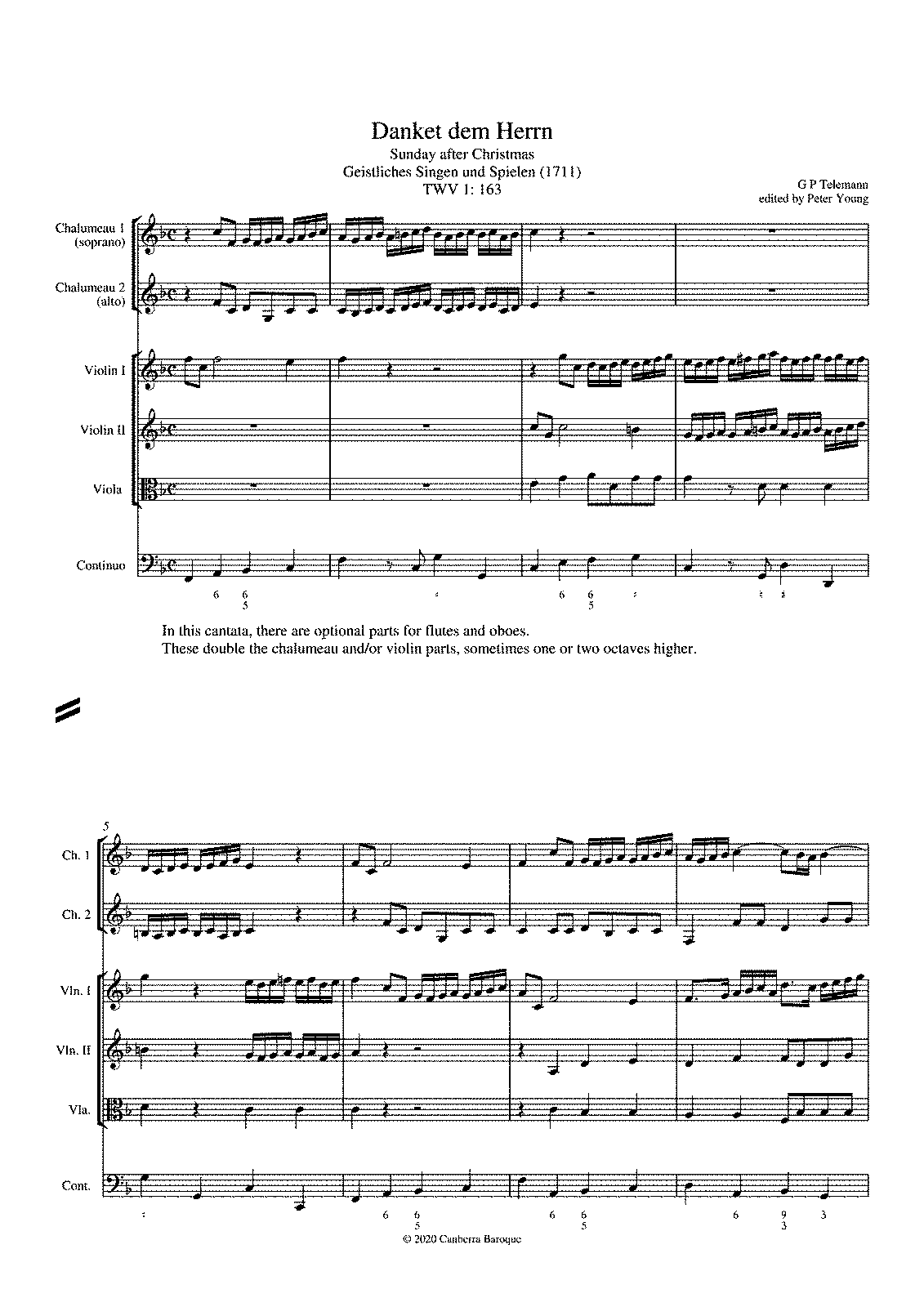 Danket dem Herrn, TWV 1:163 (Telemann, Georg Philipp) - IMSLP