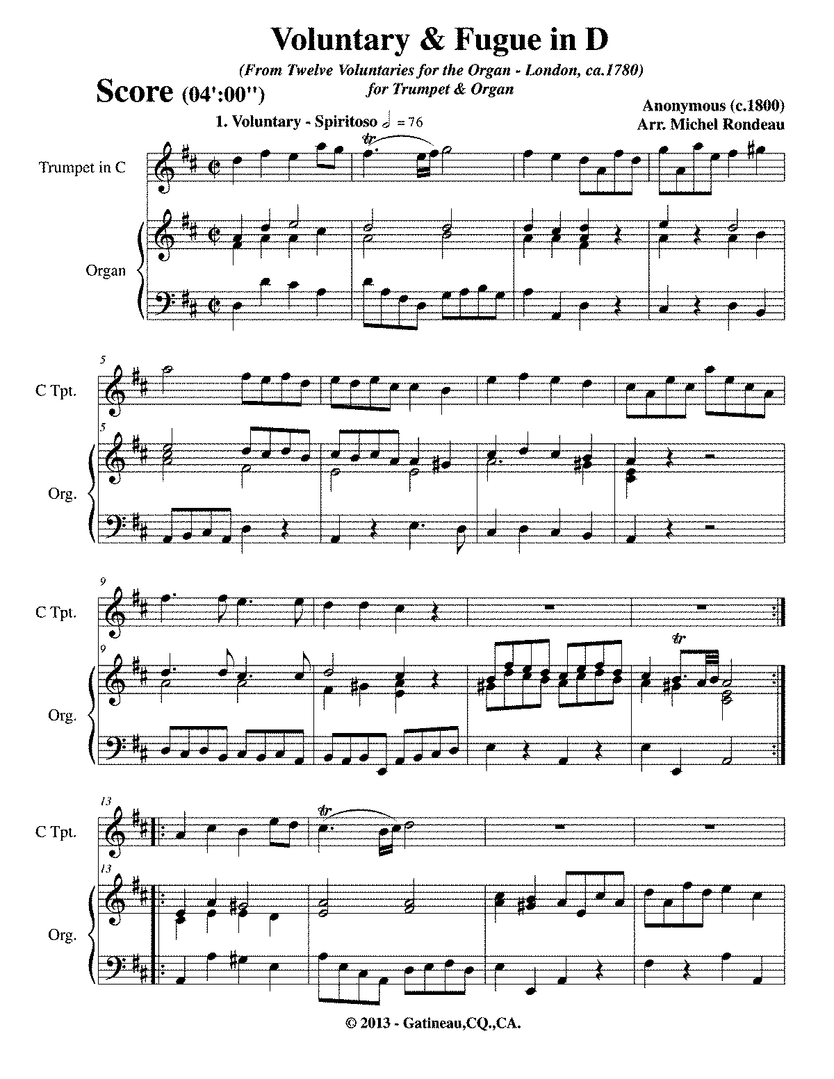 12 Voluntaries for the Organ (Various) - IMSLP