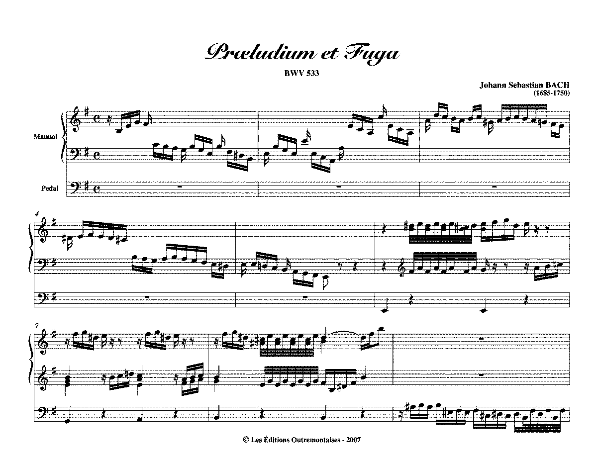 Фуга ми минор ноты. Фуга Баха ми минор. Бах фуга ля минор. Prelude in e Minor Bach. Prelude and Fugue in e Minor, BWV 548 Иоганн Себастьян Бах.