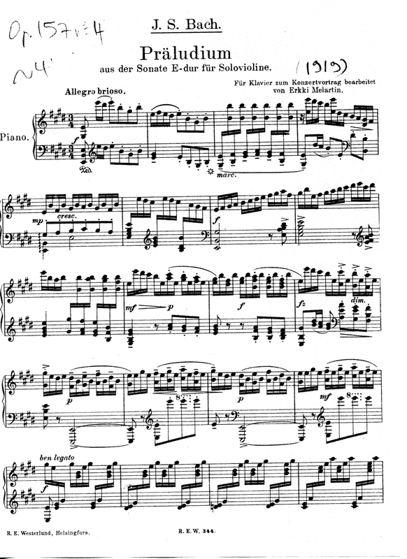 Violin Partita No.3 in E major, BWV 1006 (Bach, Johann Sebastian