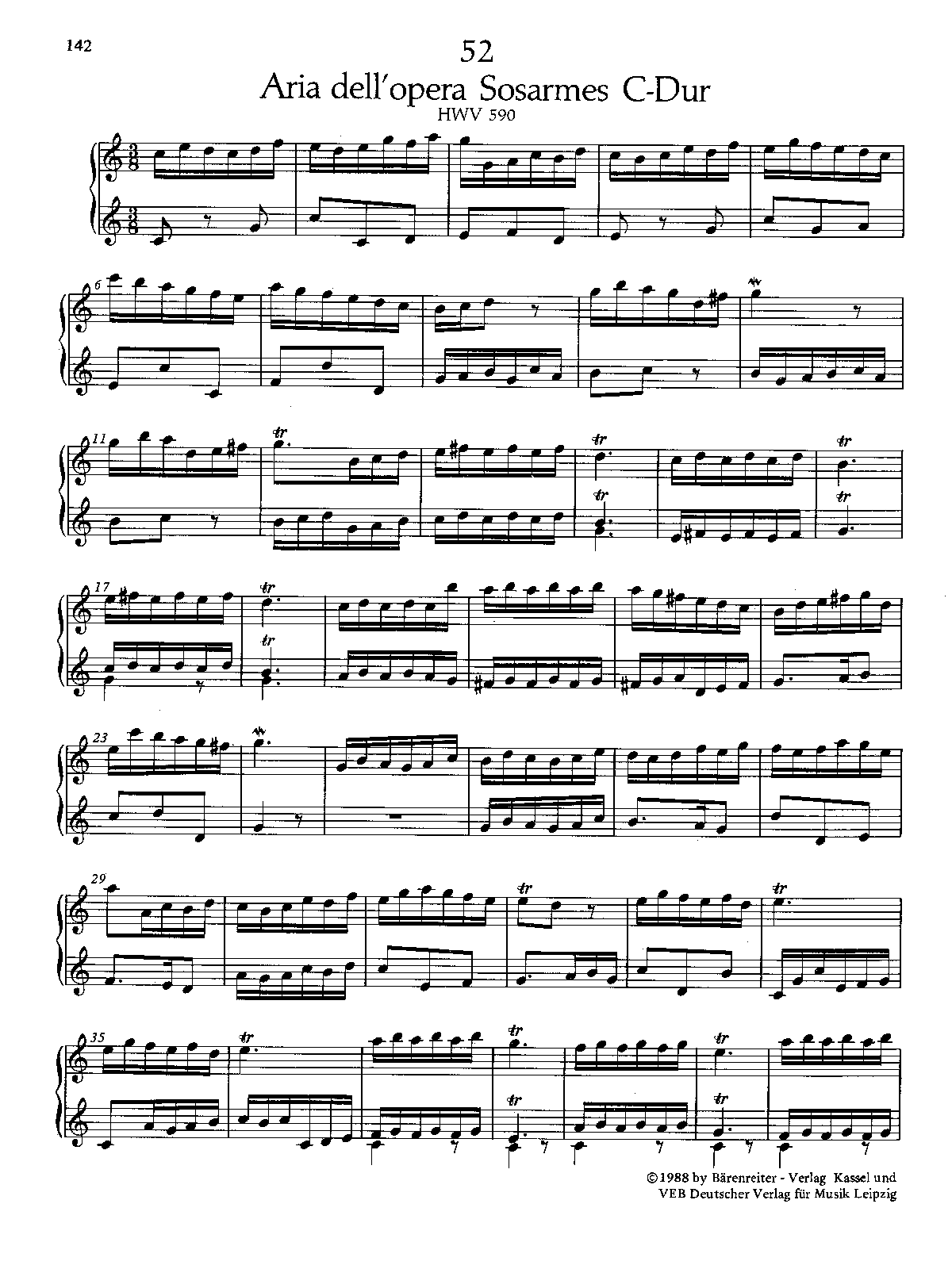 Air in C major, HWV 590