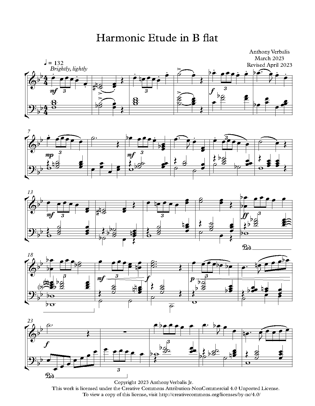 Harmonic Etude In B-flat Major (Verbalis, Anthony) - IMSLP