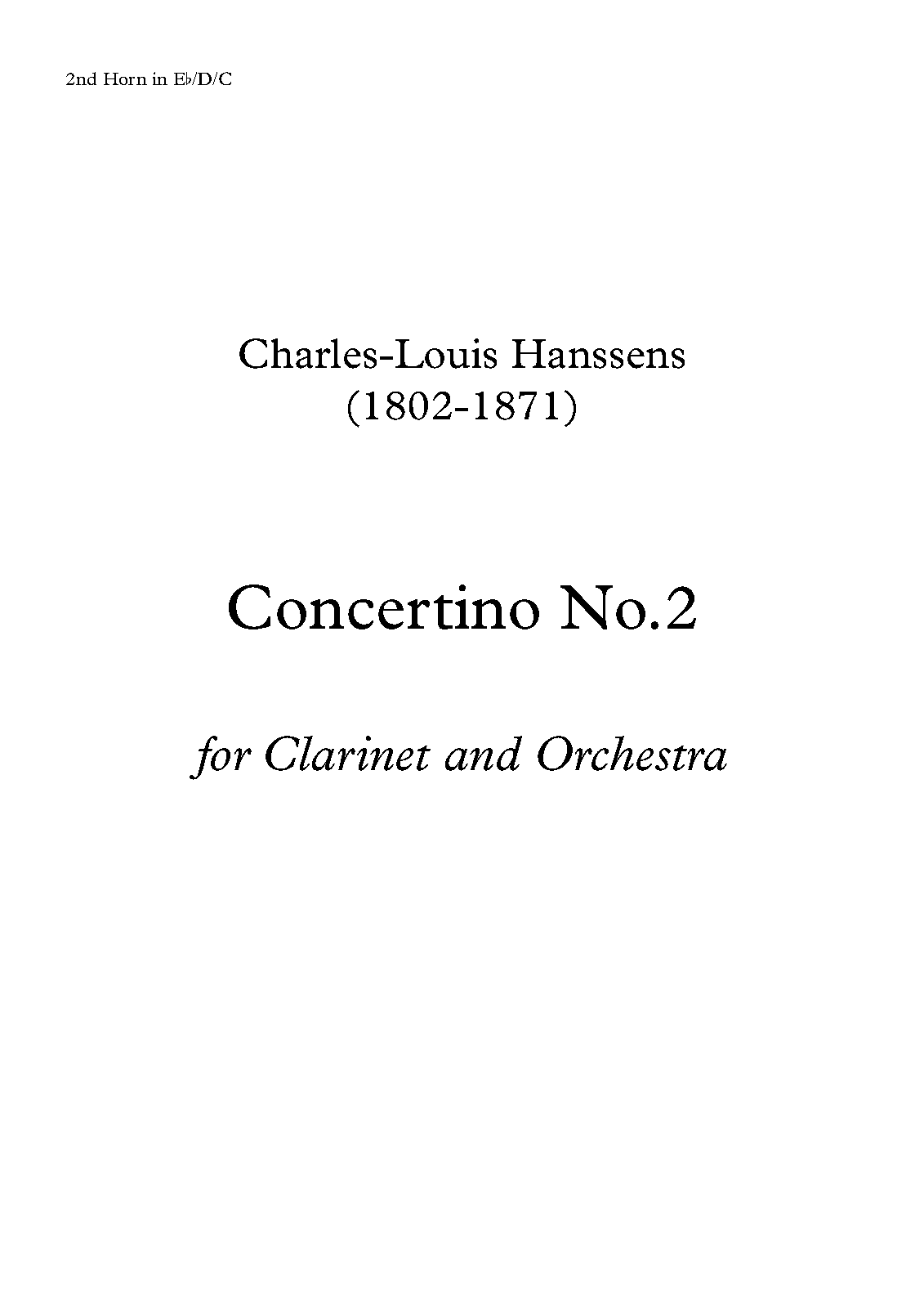 File:PMLP415085-Hanssens - Concertino for Clarinet No.2 - 2nd Horn in Eb D C.pdf