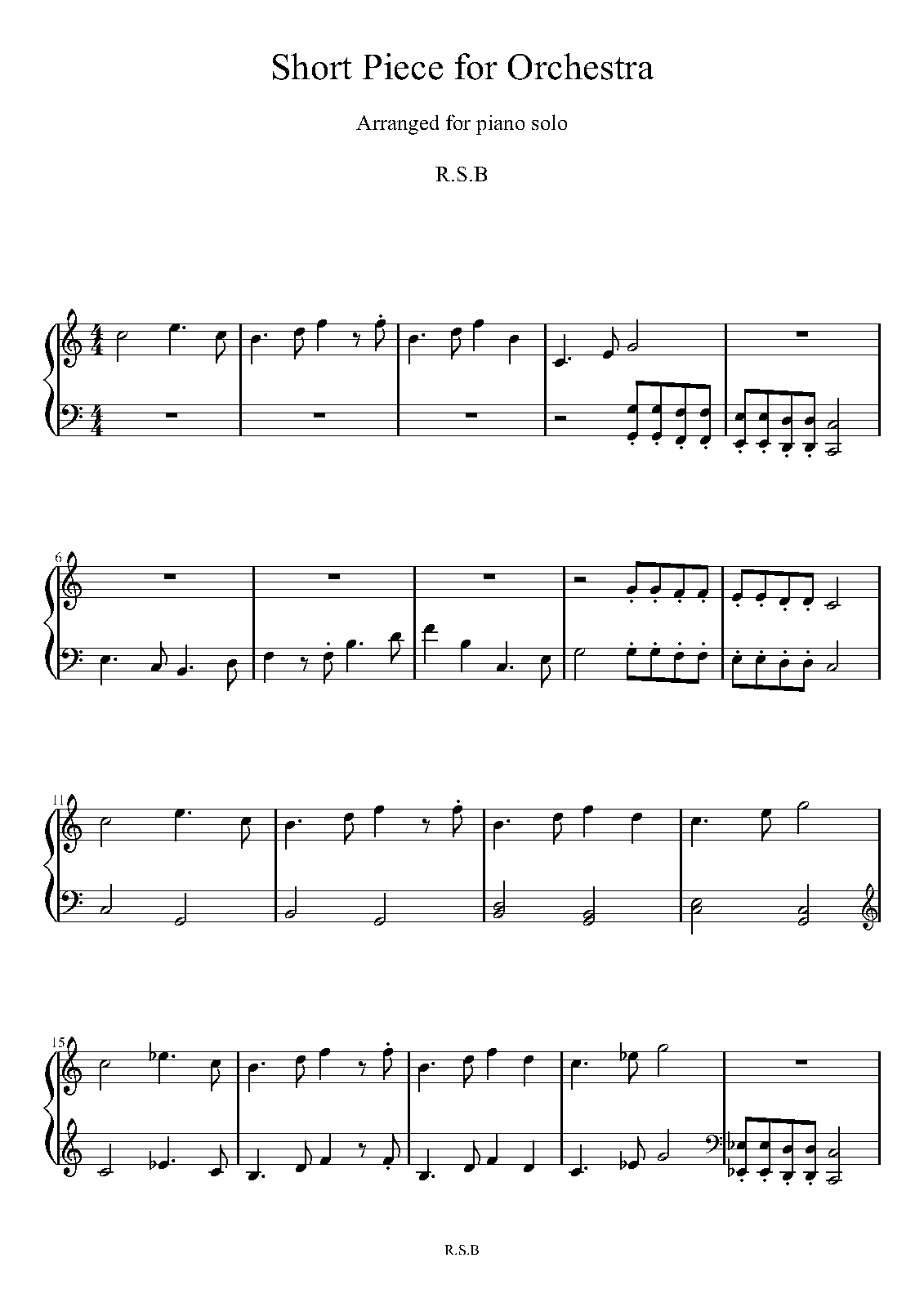 Short Piece for Orchestra (RSB) IMSLP