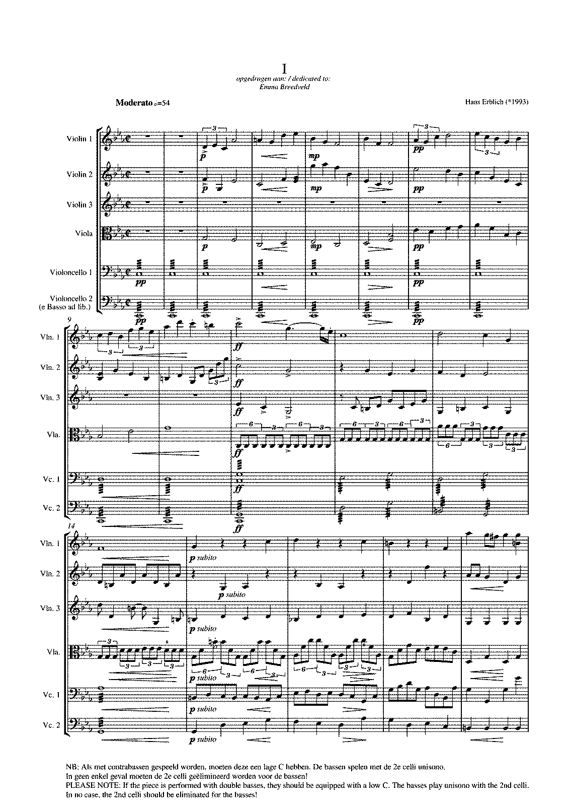 2 Pieces for String Orchestra (Erblich, Hans) - IMSLP