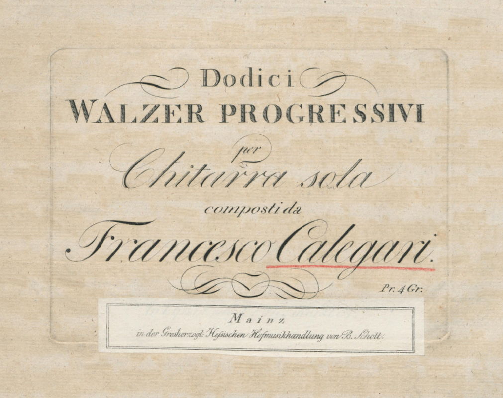 12 Walzer progressivi per Chitarra sola