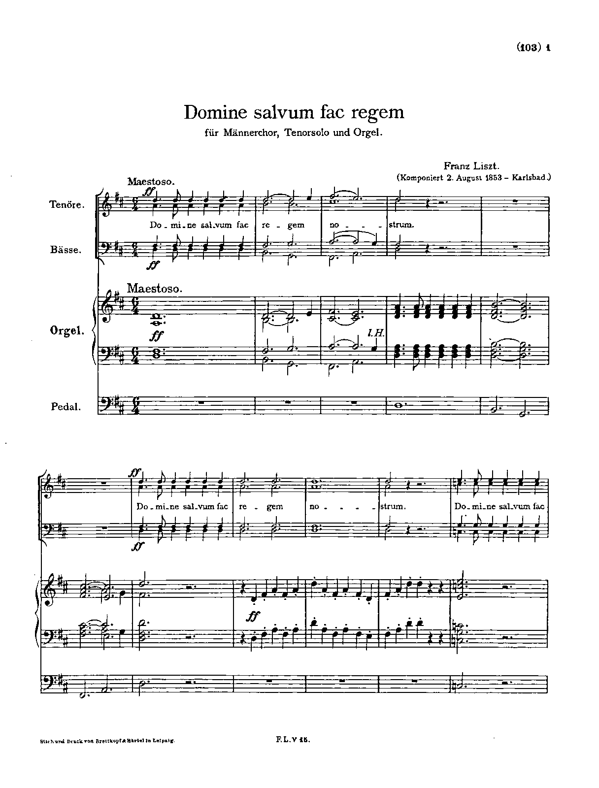 Domine salvum fac regem