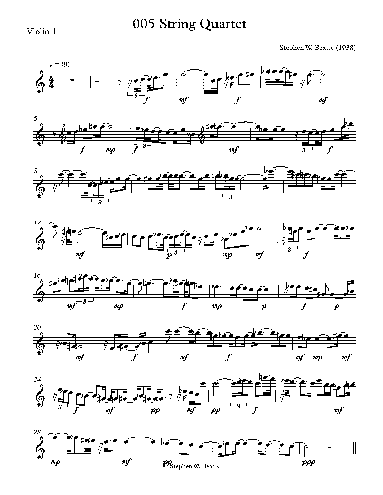 String Quartet, Op.5 (Beatty, Stephen W.) IMSLP