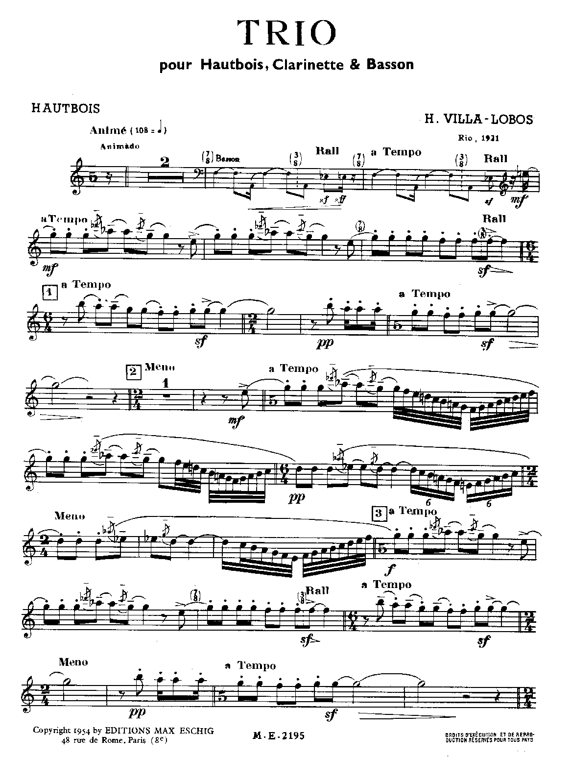 Trio for Oboe, and Bassoon, W182 (VillaLobos, Heitor) IMSLP