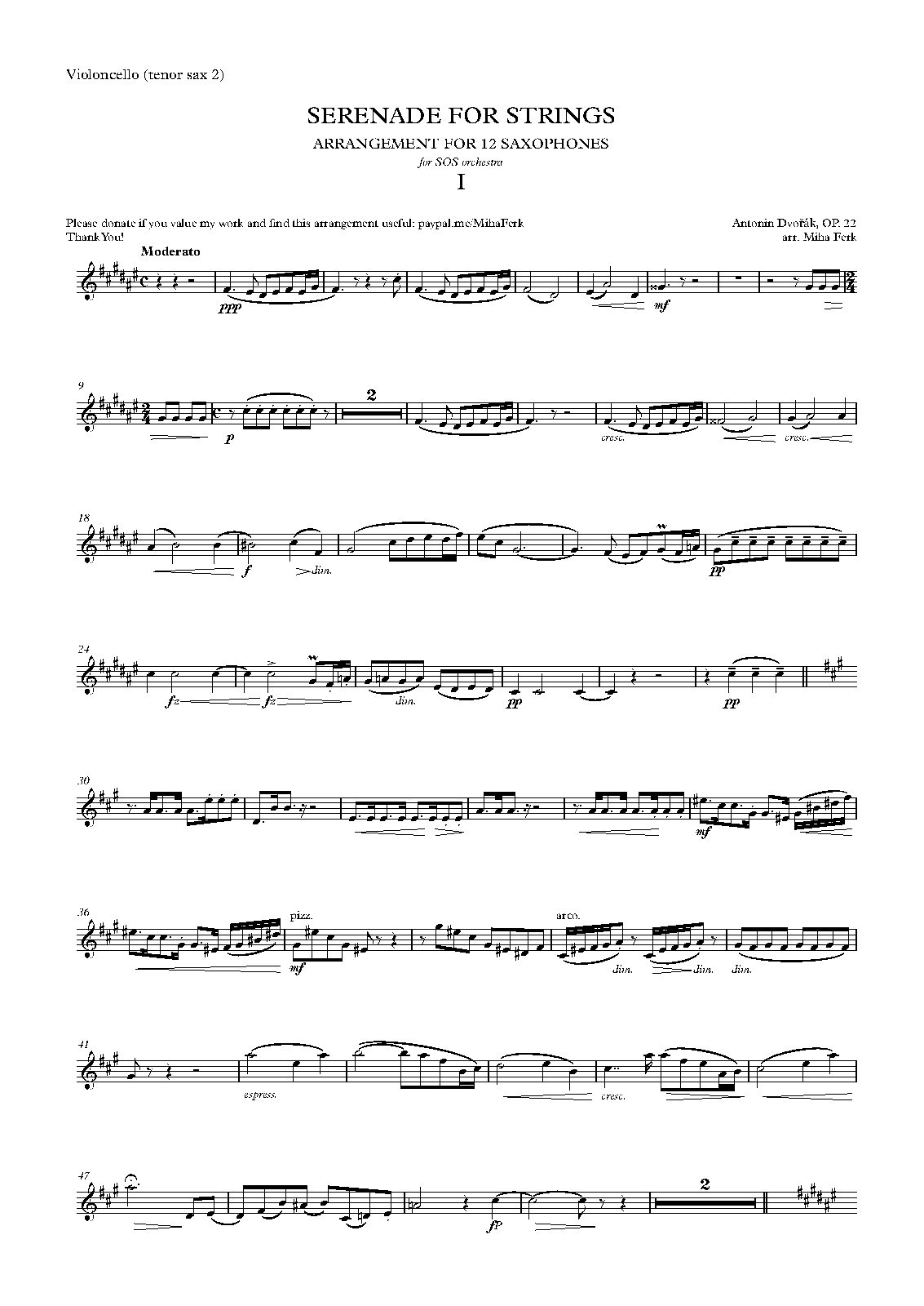 File:PMLP59797-Dvorak Serenade Possible without sopranino - Violoncello (tenor sax 2).pdf