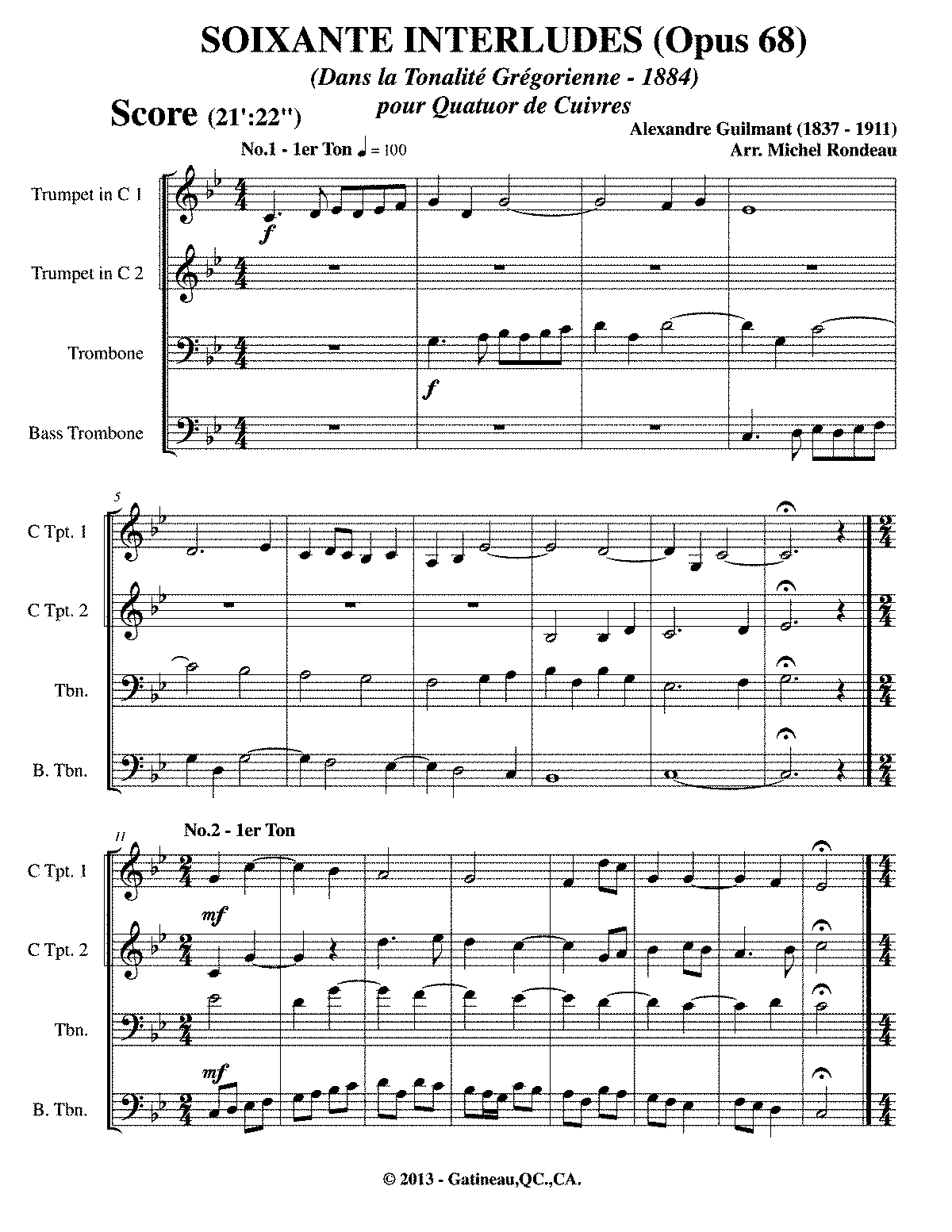 60 Interludes, Op.68 (Guilmant, Alexandre) - IMSLP