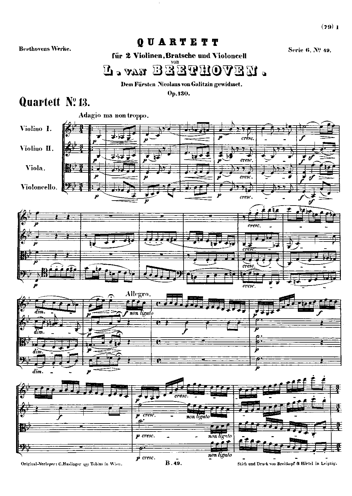 String Quartet No.13