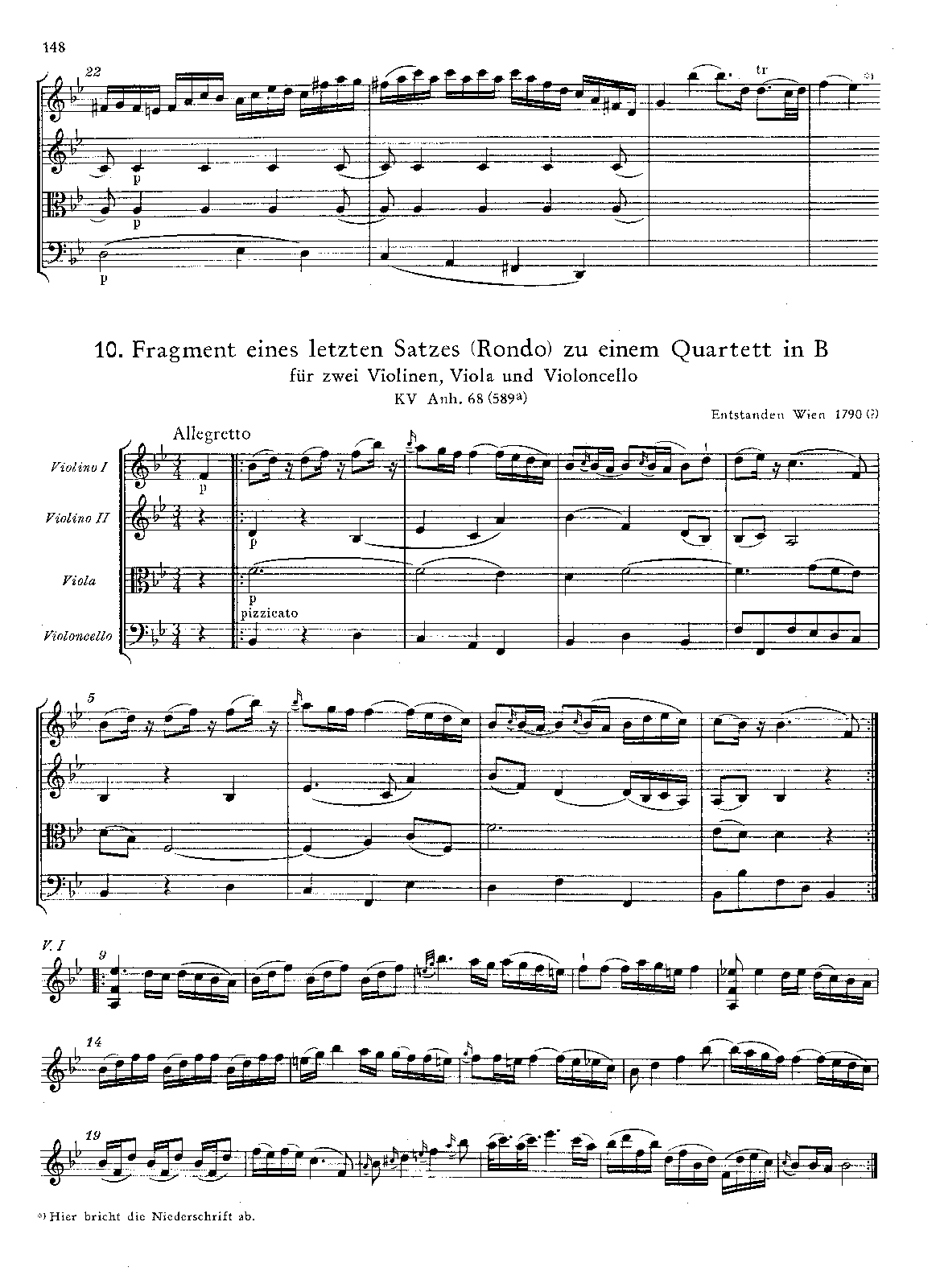 String Quartet in B-flat major
