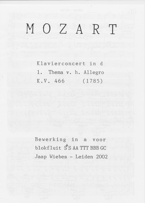 Piano Concerto No.20 in D minor, K.466 (Mozart, Wolfgang Amadeus