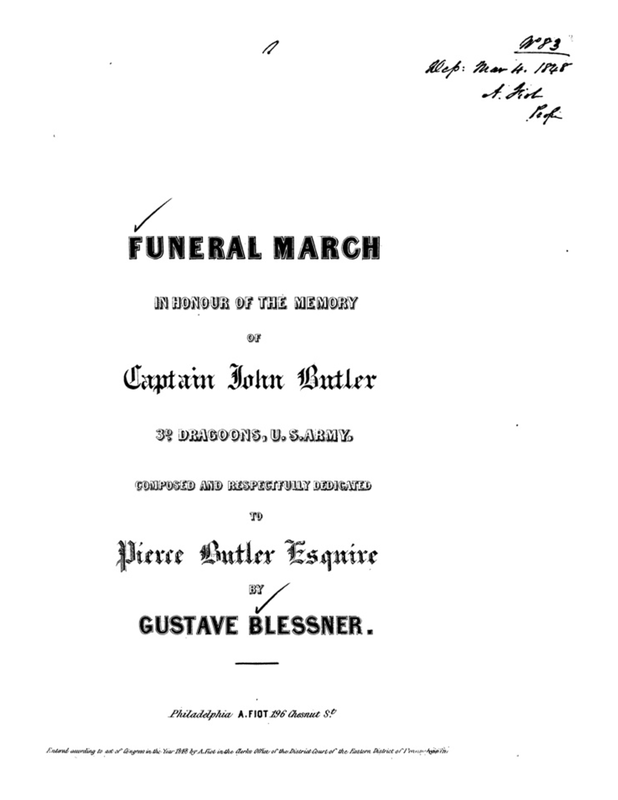 Funeral March in Memory of Captain John Butler (Blessner, Gustav) IMSLP