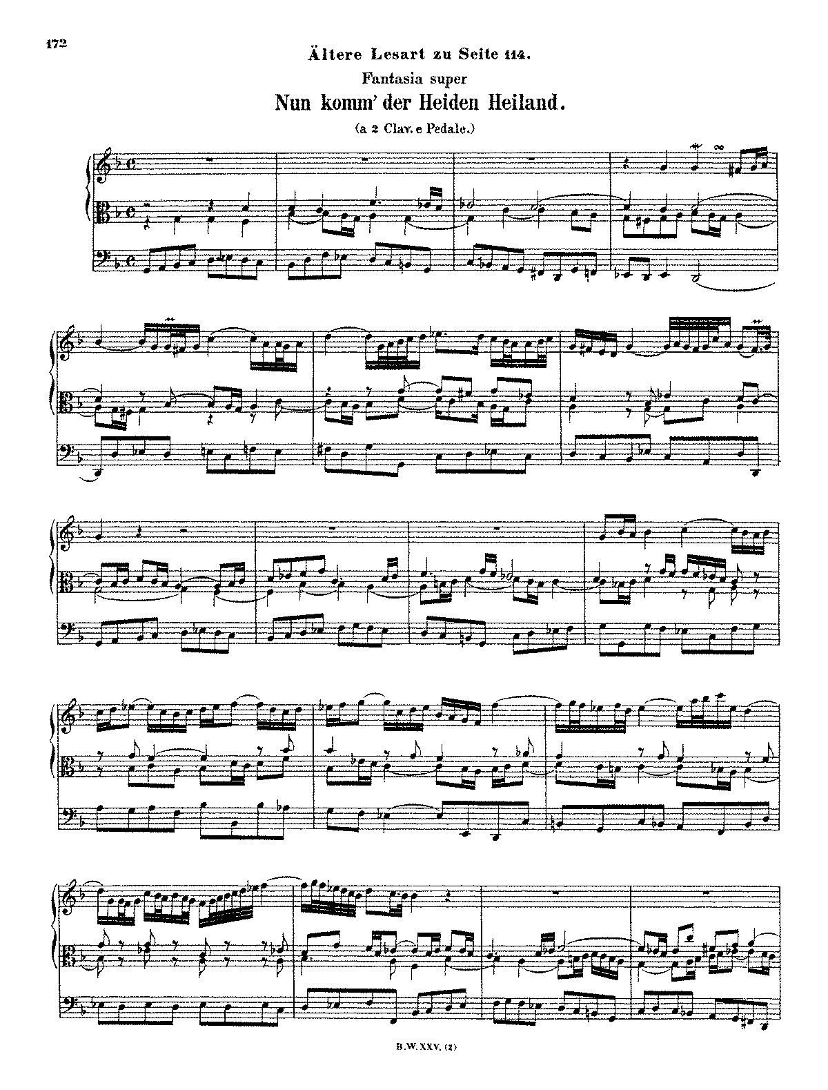 Nun komm, der Heiden Heiland, BWV 659 (Bach, Johann Sebastian) - IMSLP ...
