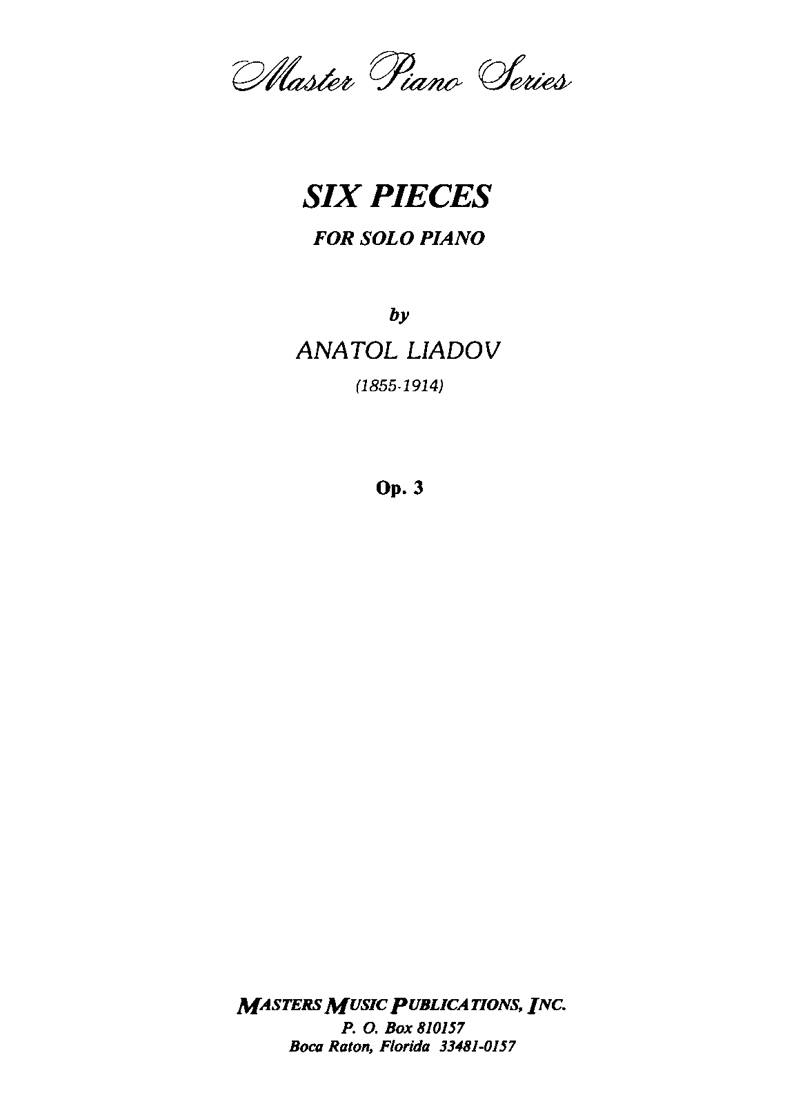 6 Morceaux