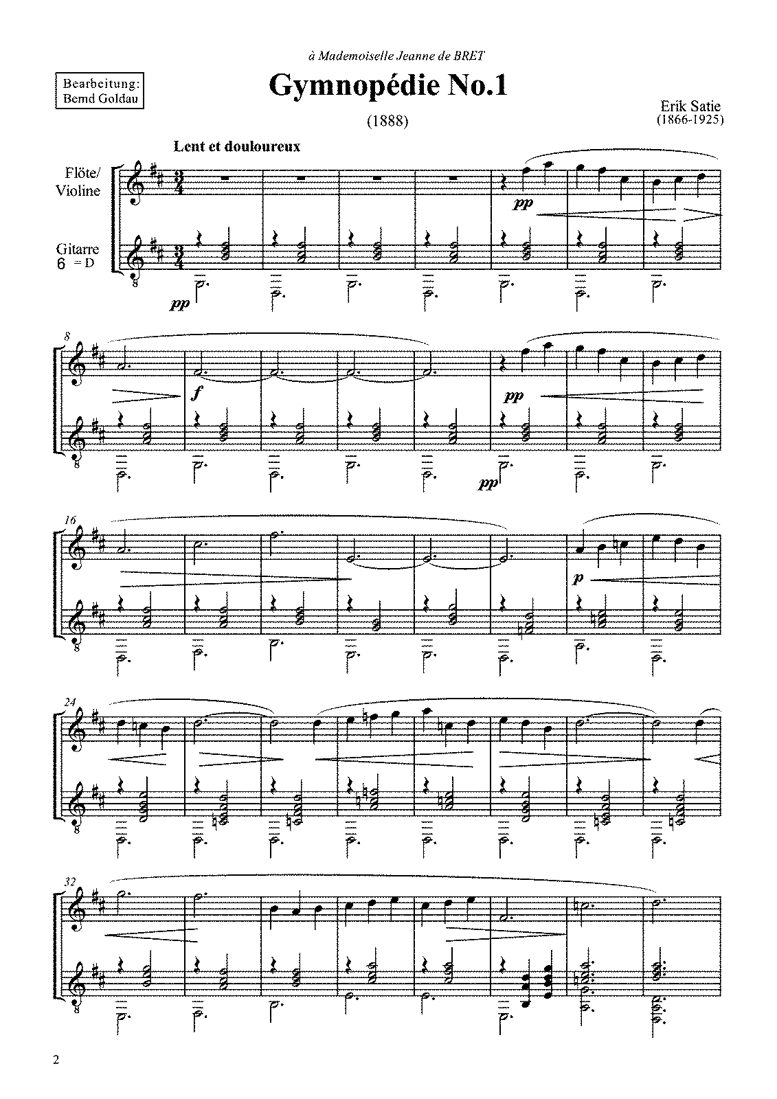 3 Gymnopédies (Satie, Erik) - IMSLP: Free Sheet Music PDF Download