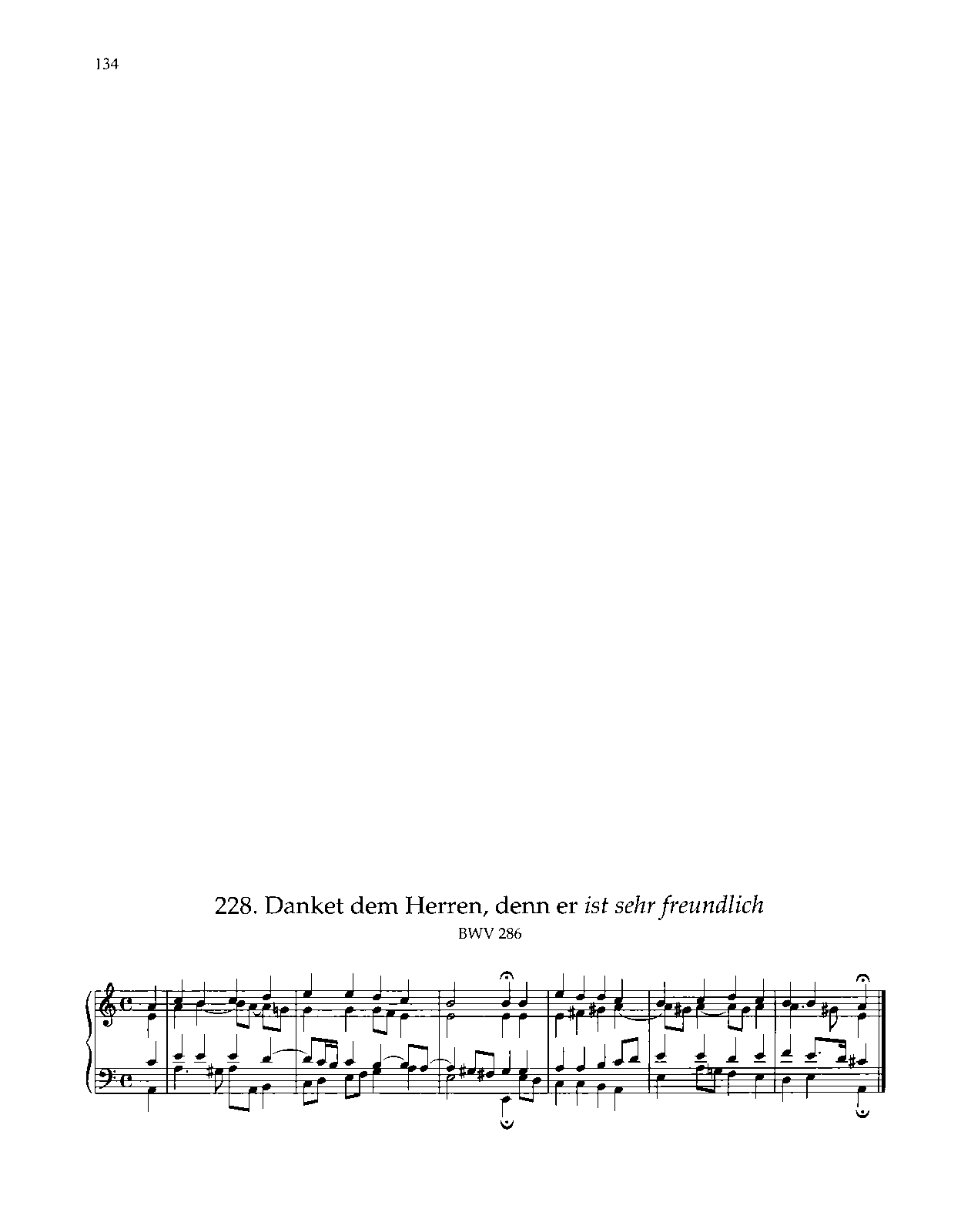 Danket dem Herren, denn er ist sehr freundlich