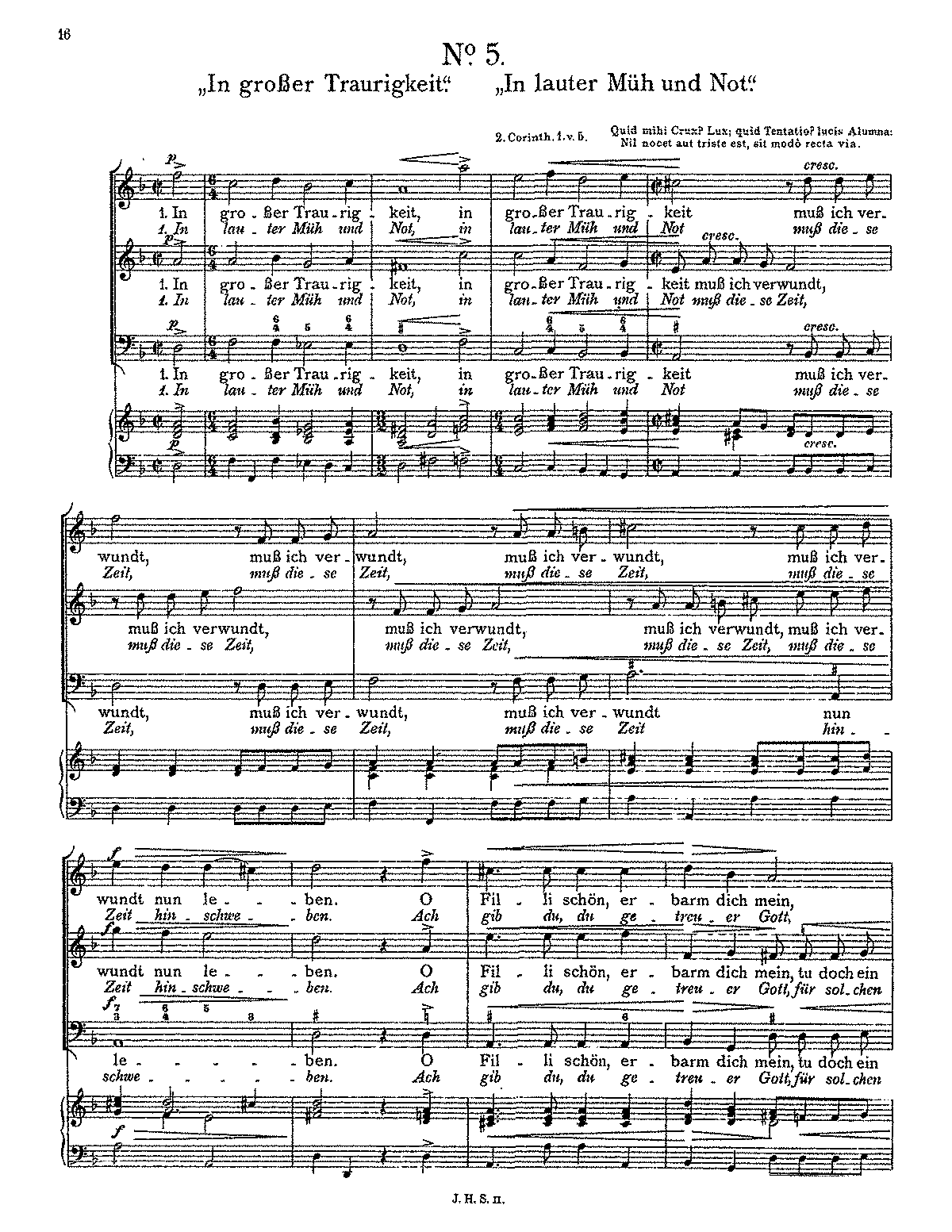 In grosser Traurigkeit (Schein, Johann Hermann) - IMSLP